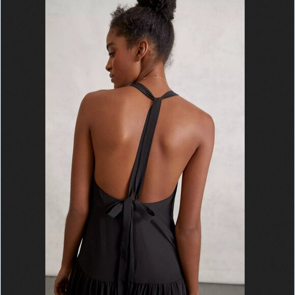 Anthropologie Magali Pascal Lucila Tiered Silk Maxi Dress NWT Size L - Picture 4 of 4